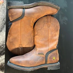 Danpost leather waterproof work boots rubber soled